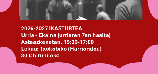 Imagen Antzerki Ikastaroa 2026-2027